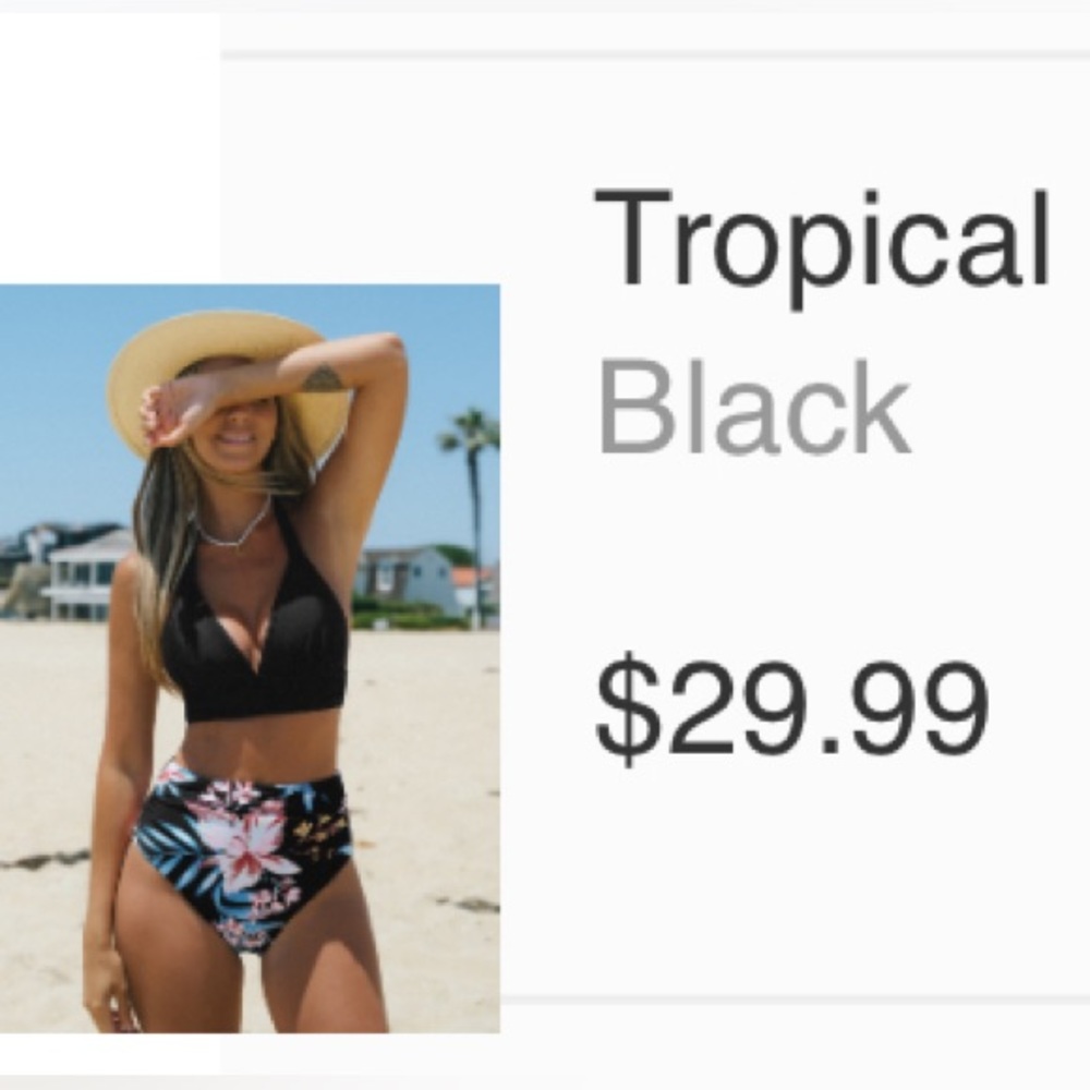 Brand new - never worn - Cupshe high waisted bikini - Picture 3 of 9